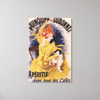 Quinquina Dubonnet Aperitif Promotional Poster Canvas Print