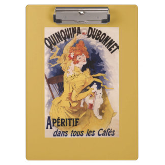 Quinquina Dubonnet Aperitif Promotional Poster Clipboard