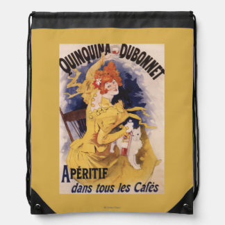 Quinquina Dubonnet Aperitif Promotional Poster Drawstring Bag