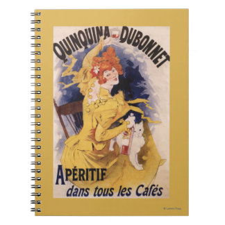 Quinquina Dubonnet Aperitif Promotional Poster Notebook