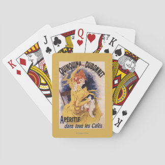 Quinquina Dubonnet Aperitif Promotional Poster Poker Cards