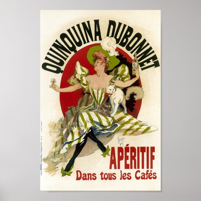 Quinquina Dubonnet Aperitif Vintage French Advert Poster (Front)