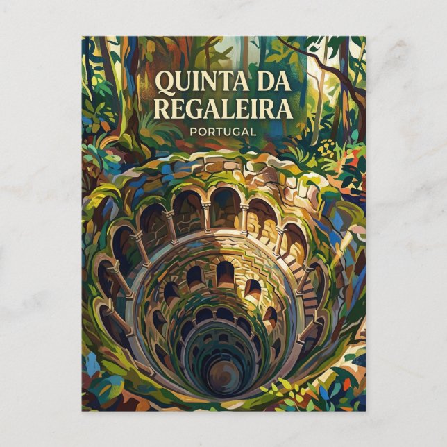 Quinta da Regaleira Portugal Postcard (Front)