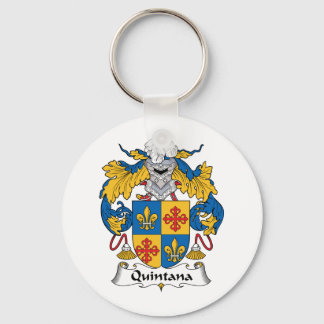 Quintana Family Crest Keychain