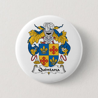 Quintana Family Crest Pinback Button
