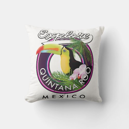 Quintana Roo holbox beach mexico Throw Pillow