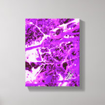Quintessence Purple Abstract Splatter