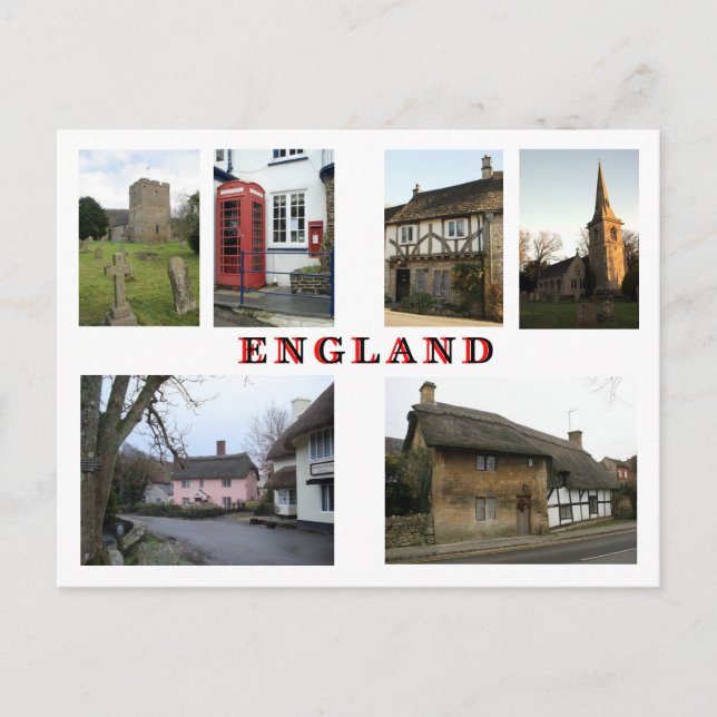 Quintessential English Scenes - Customized Postcard (Front)