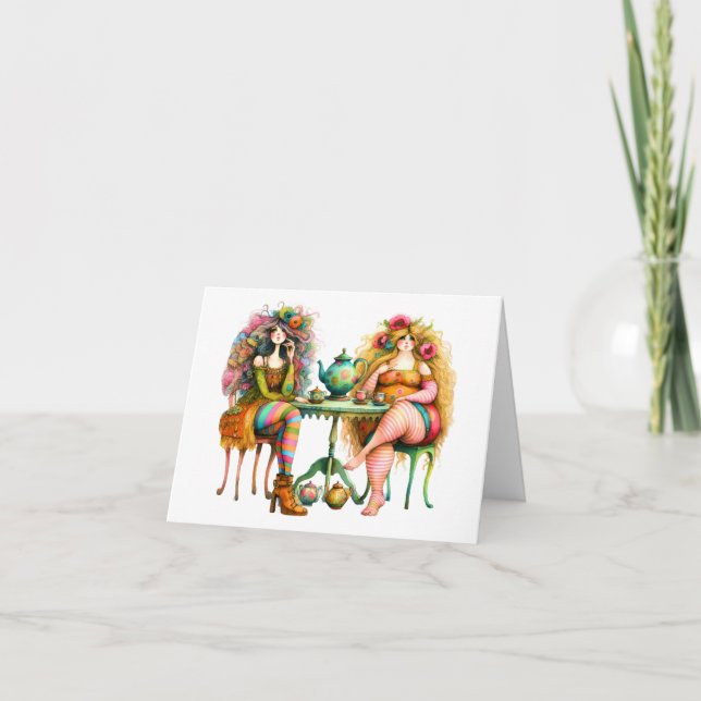 Quintessentially Quirky Cuppa Time Card (Front)
