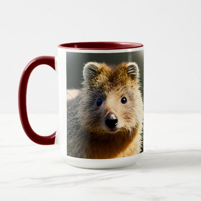 Quintin The Ginger Quokka, Coffee Mug (Left)