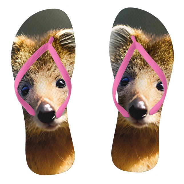 Quintin The Ginger Quokka, Flip Flops (Footbed)