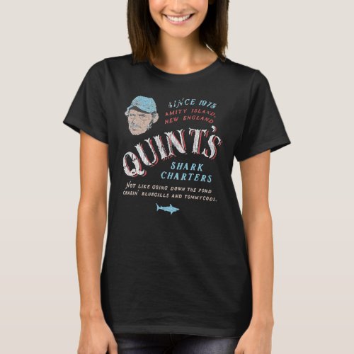 quints shark charters   T_Shirt