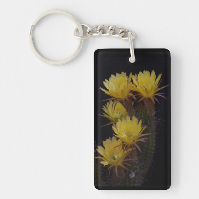 Quintuple of cactus flowers keychain (Front)