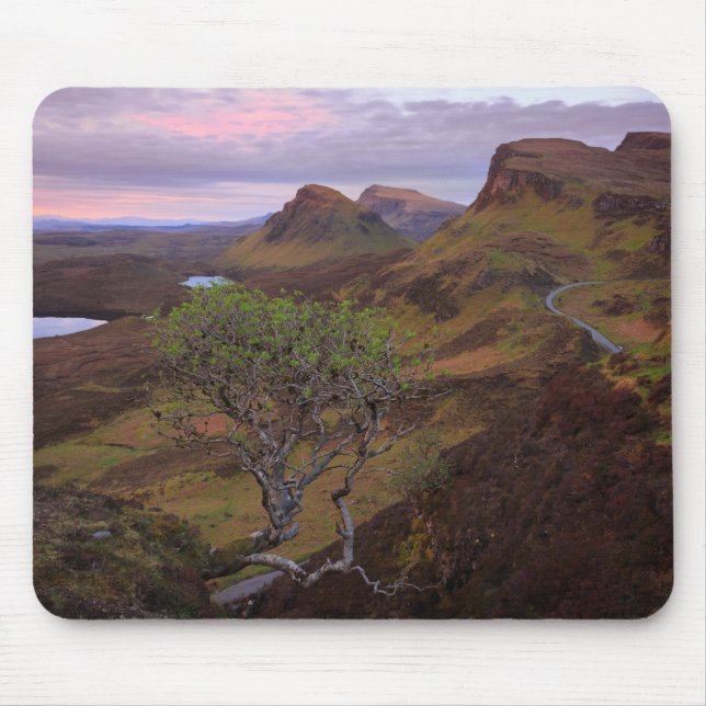 Quiraing sunrise landscape on Skye Mouse Pad (Front)