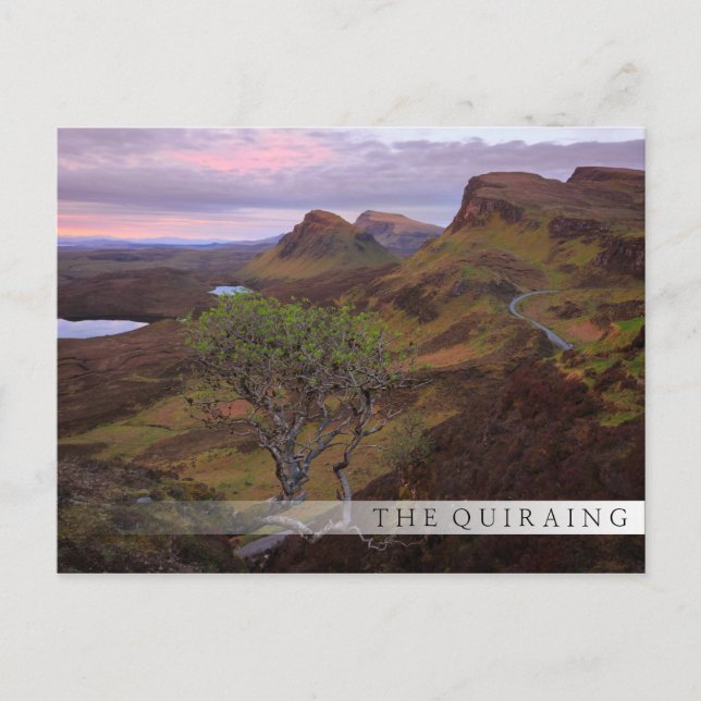Quiraing sunrise landscape on Skye Postcard (Front)