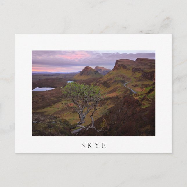Quiraing sunrise landscape on Skye Postcard (Front)