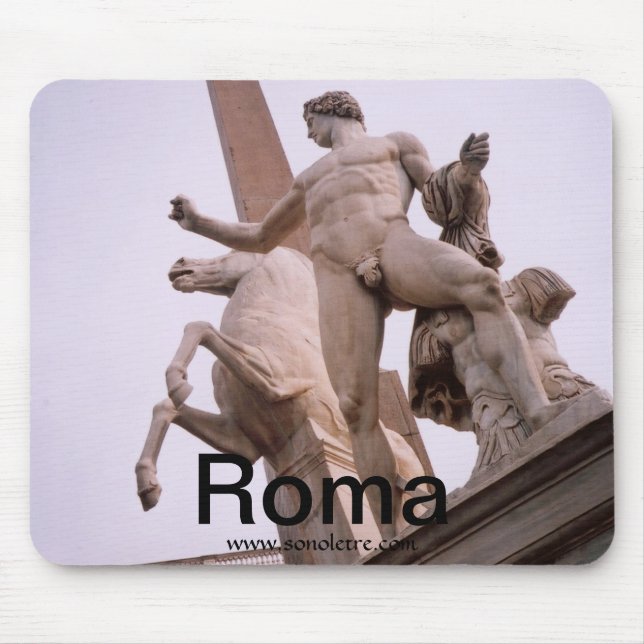 Quirinale Sculpture, Roma Mousepad (Front)