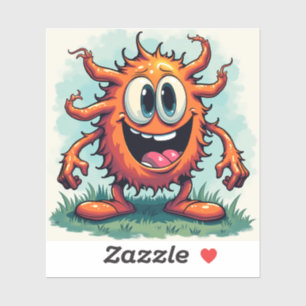 Quirky Alien Monster Art - Funny Monster Series Sticker