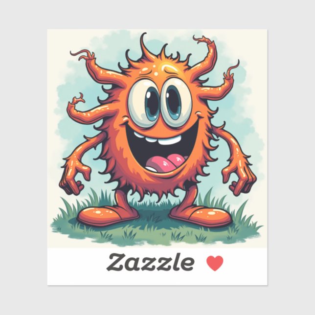 Quirky Alien Monster Art - Funny Monster Series Sticker (Sheet)
