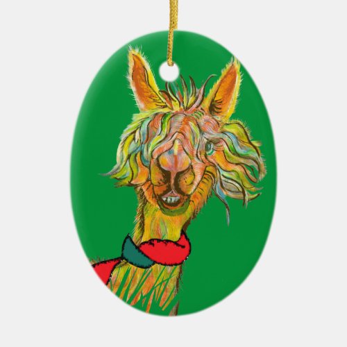 quirky alpaca 19Hilda ornament