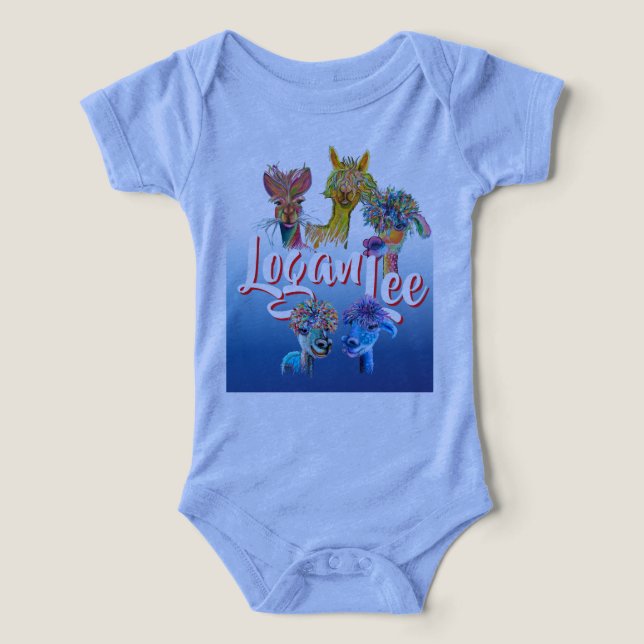 quirky alpaca baby tops25 infant t-shirt (Design Front)