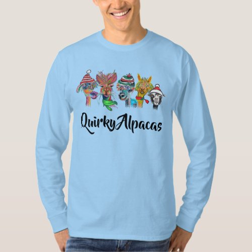 Quirky Alpacas Chistmas 19b T_shirt