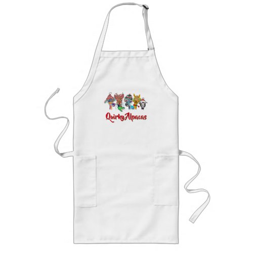 Quirky Alpacas holiday apron 19