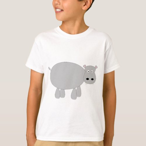 Quirky and cute cartoon hippo t_shirts and gifts