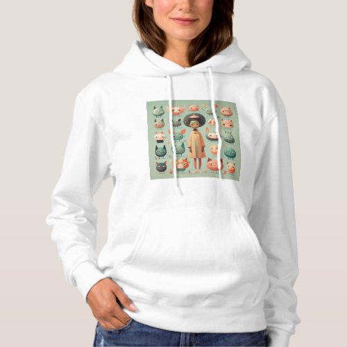 Quirky and whimsical character no2 hoodie