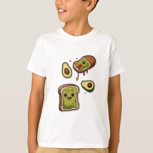 Quirky Animated Sticker Collection T_Shirt