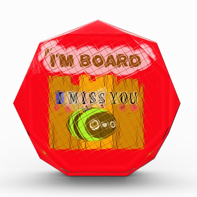 Quirky Bee Art Print Acrylic Award (Front)