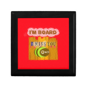 Quirky Bee Art Print Jewelry Box