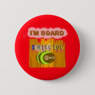 Quirky Bee Art Print Pinback Button