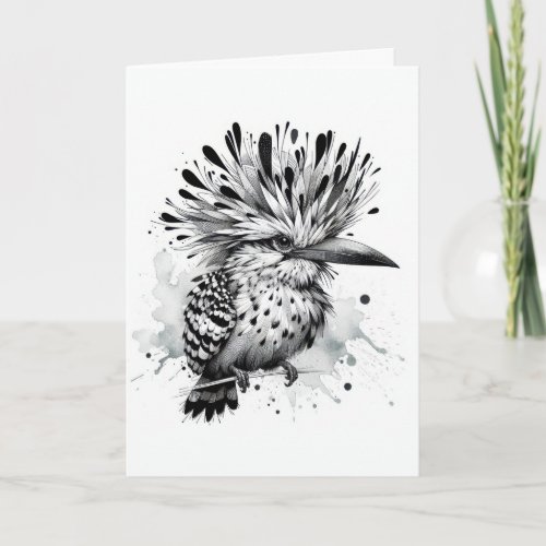 Quirky Bird For Birthday Card