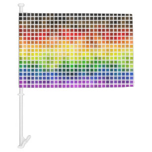 Quirky Boho Plaid Colorful Gay Rainbow Pride Flag