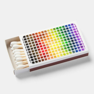 Quirky Boho Plaid Colorful Gay Rainbow Pride Flag Matchboxes