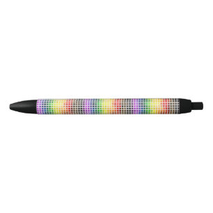 Quirky Boho Plaid Colorful Gay Rainbow Pride Flag Pen