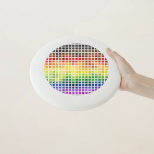 Quirky Boho Plaid Colorful Gay Rainbow Pride Flag Wham-O Frisbee