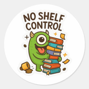 Quirky Book Lover Sticker – Fun & Colorful Design