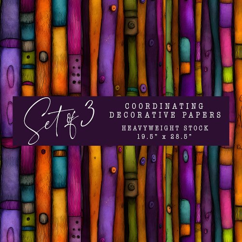 QUIRKY BOOK SPINES DECORATIVE PAPER SET