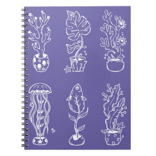 Quirky botanical notebook