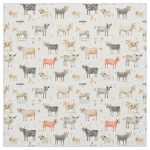 Quirky Bovine: Whimsy Cow Fabric