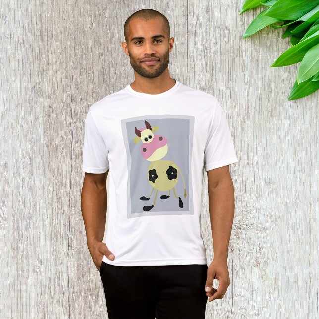 Quirky Cartoon Cow Fun Farm Animal  T-Shirt (Creator Uploaded)