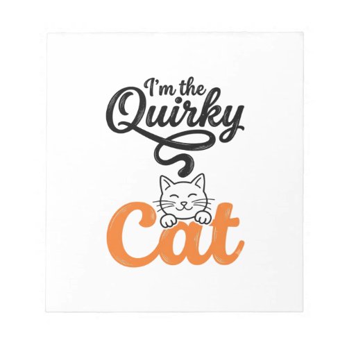 Quirky Cat Vintage Engraving Cat Lover Design_1 Notepad