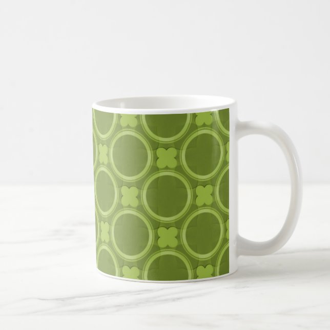 Quirky Charm Mug, Olive Green Coffee Mug (Right)