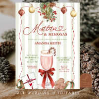 Quirky Christmas Mistletoe and Mimosas 