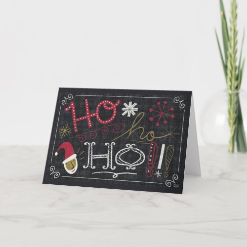 Quirky Christmas Santa Holiday Card