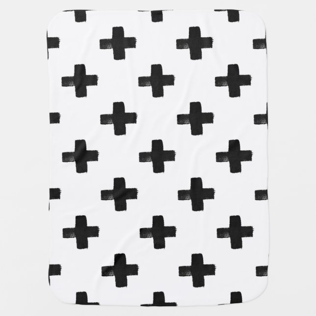 Quirky Crosses Baby Blanket (Front)
