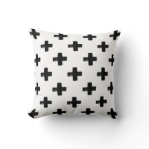 Quirky Crosses Throw Pillow