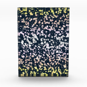 Quirky Cute Retro Boho Flora Pangender Pride Flag Acrylic Award